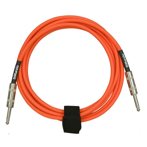 Dimarzio - overbraid cable, neon org ,18ft (5.48m)