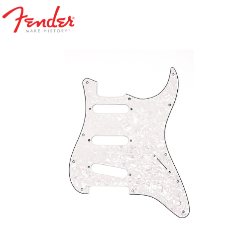 FENDER 11-HOLE MODERN-STYLE STRATOCASTER SSS PICKGUARDS (4-PLY WHITE PEARL) 099-2140-000