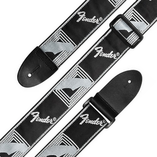 Fender - Monogrammed Strap BLD (Black/L Grey/D Grey)