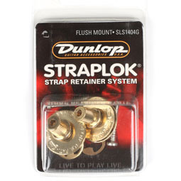 Dunlop Dual Design Straplok Brass 칼라