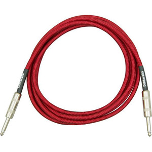 Dimarzio - overbraid cable, Electric Red 15ft (4.57m) 